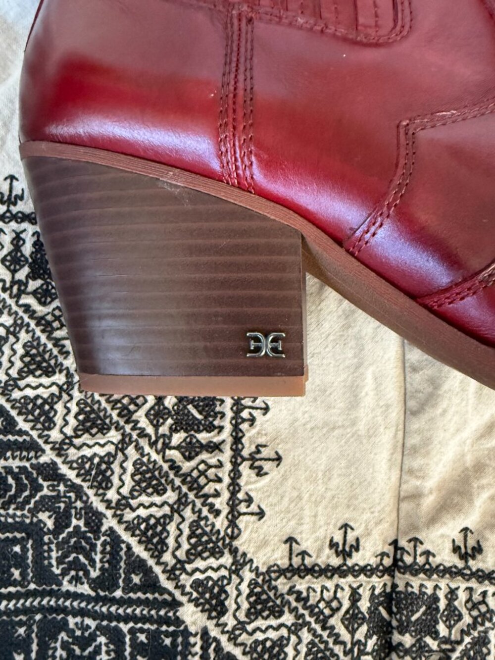 Sam Edelman West Boot — Scarlet Red — Size 10 - Picture 5 of 9